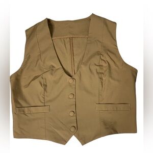 Women  Waistcoat Vest Slim Fit Sleeveless V Neck Suit Blazer Vest, XXL